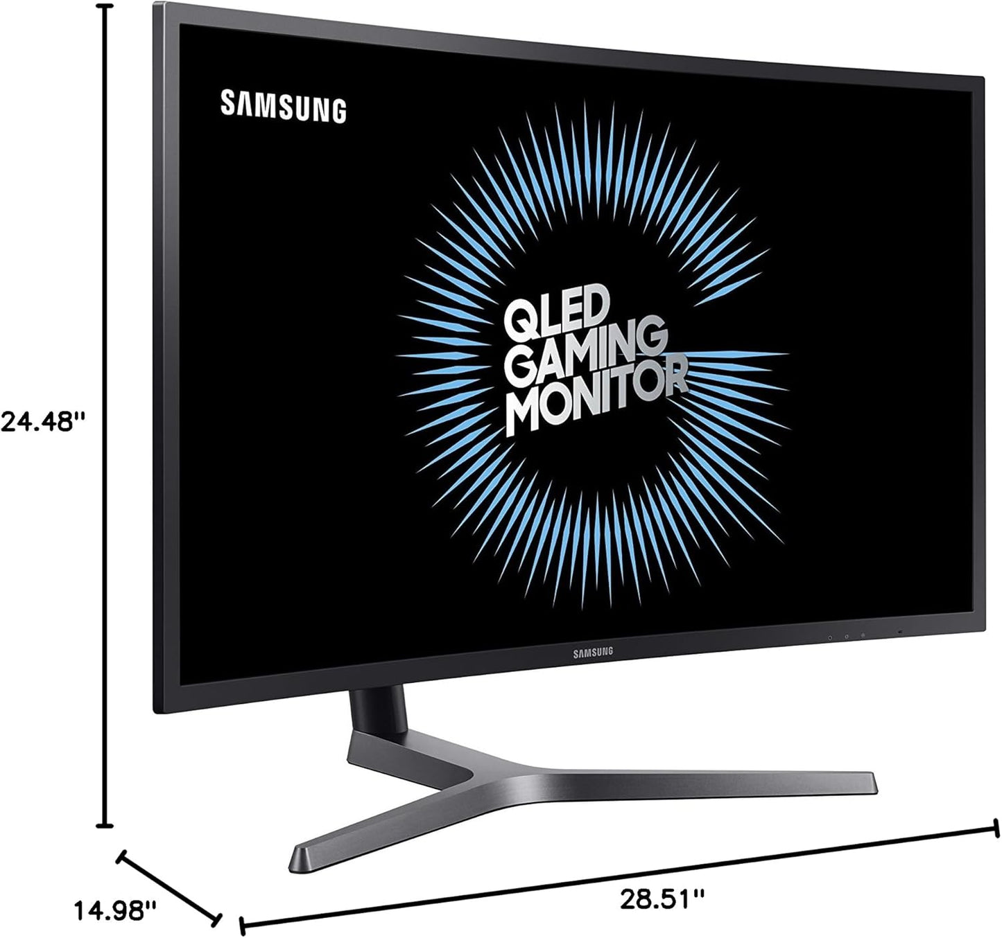 Samsung 31.5" C32HG70QQM Curved Gaming Monitor, 2K QHD, 144Hz, HDR Open Box – Like New