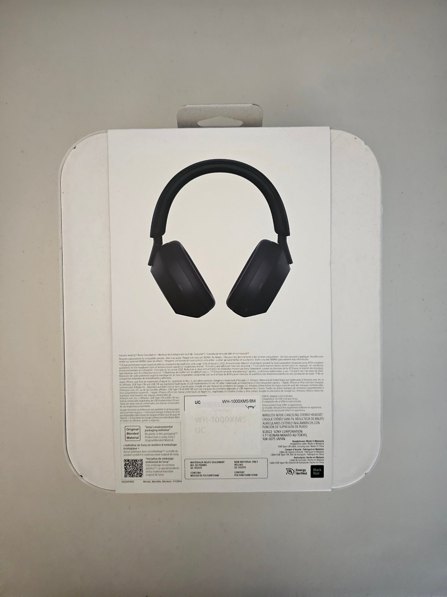 Sony WH-1000XM5 Wireless Noise-Canceling Headphones – Open Box, Like New